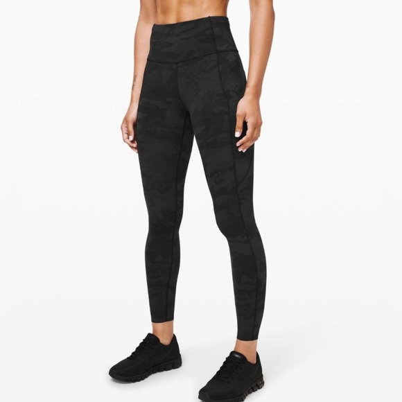 Lululemon Fast and Free Tight II Leggings 25” Incognito Camo Multi Grey Sz 6 - Picture 5 of 9